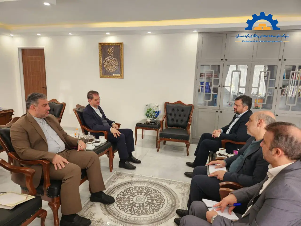 Meeting of the CEO of Tapico Investment Company, Kurdistan Gold Mines Development Company, with the Governor of Kurdistan Province