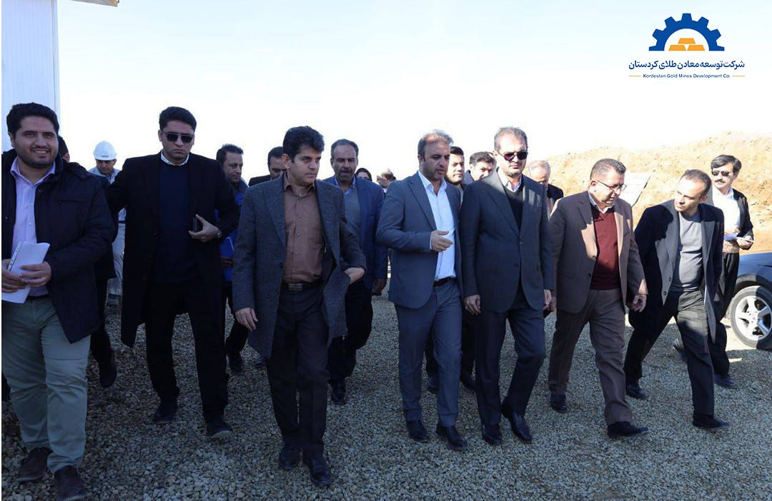 Kurdistan Governor visits the construction process of the Saqqez gold extraction factory