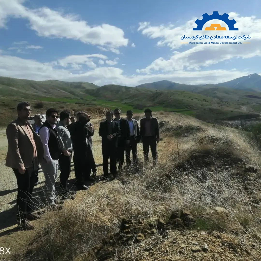 The Governor and Executive Officials of Saqqez County Visited the Implementation Process of the National Project for the Construction of the Saqqez Gold Extraction Factory