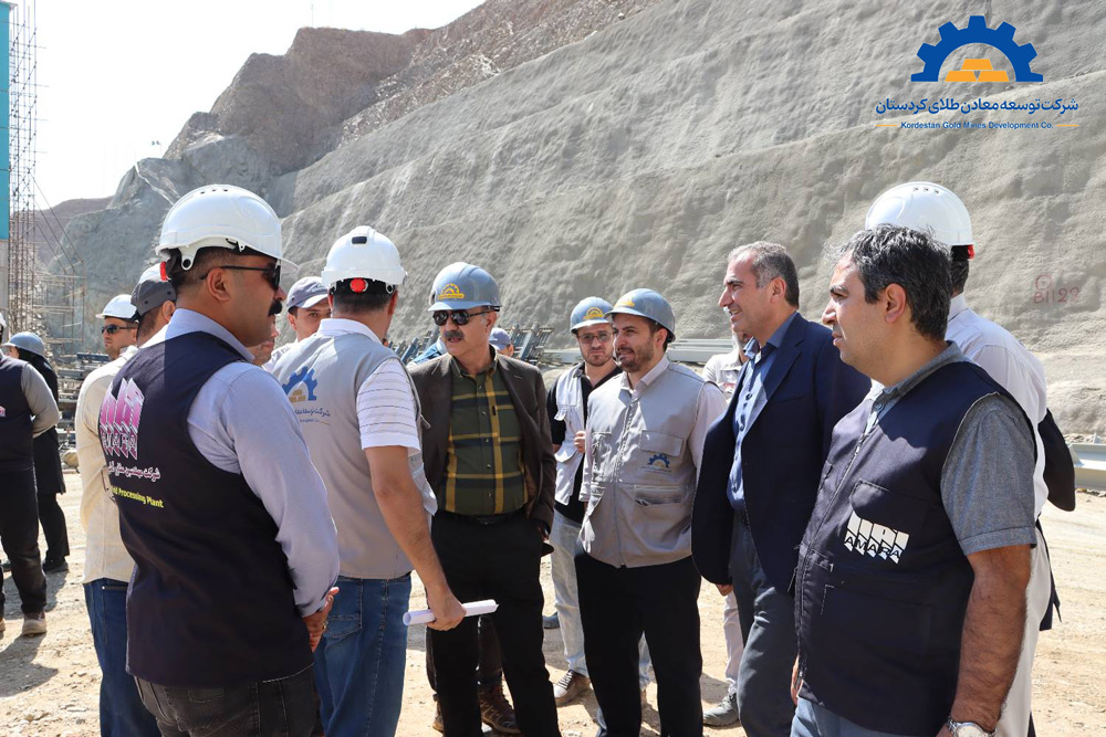 Visit by Chairman of the Board of Kurdistan Gold Mining Development Company to the Saghez Gold Recovery Plant Project